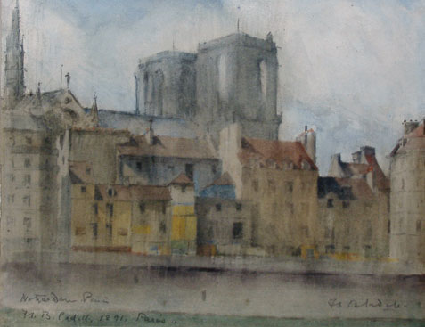 Notre Dame from the Seine, Paris