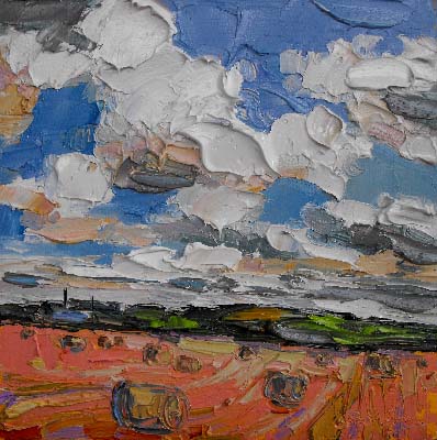 Big Sky over Harvest Field, Northern Ireland