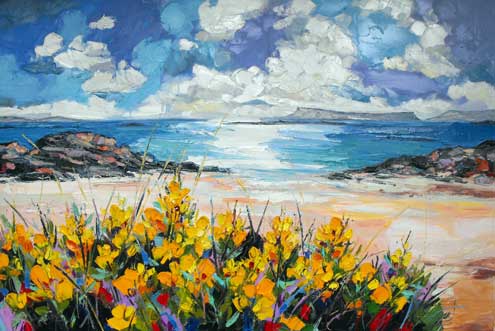 Gorse in the Evening Light, Traigh