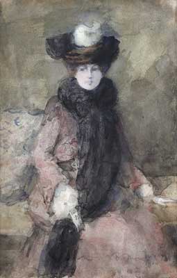 Lady with a Fur Collar