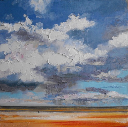 Distant Rain, Brancaster Beach