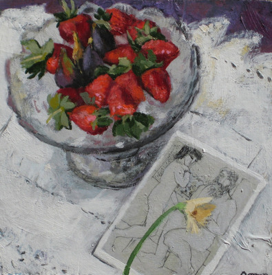 Figs and Strawberries with Piccasso Card