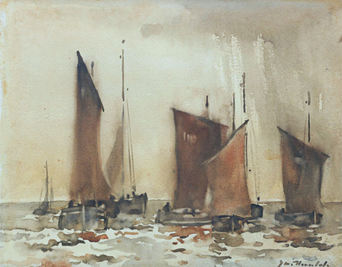 Fishing Boats at Sea