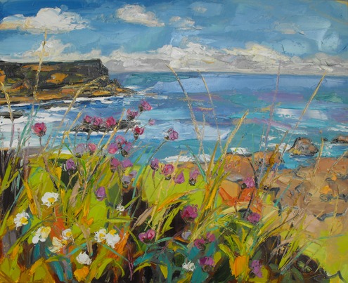 Flowers on the Clifftop, Portnaboe