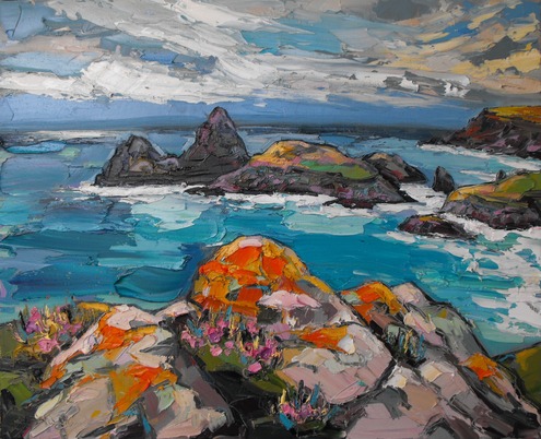 Looking down to Kynance Cove