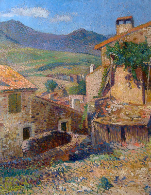 Rue et Paysage de Collioure ensoleille