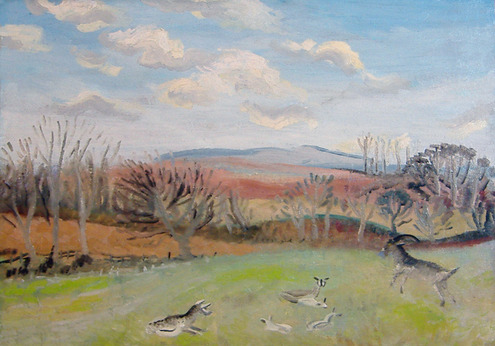 Goats in a Landscape(Spring Landscape verso)