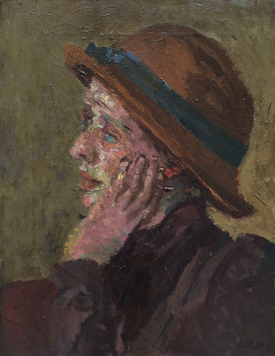 Portrait of a Lady in a Brown Hat