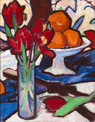 Still Life with Tulips and Oranges