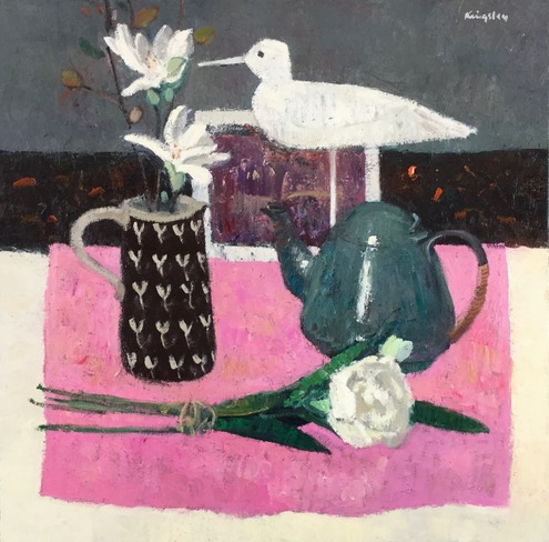 Still Life with Bird and Flowers