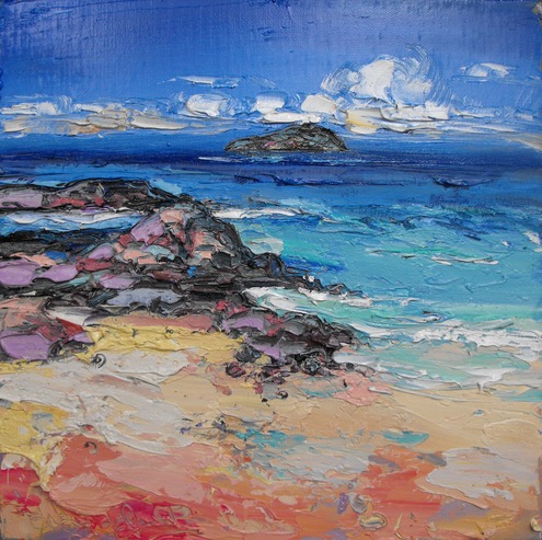 Sun on the Rocks, North Berwick