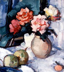 Roses in a Brown Jar