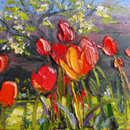 Tulips and Cherry Blossom