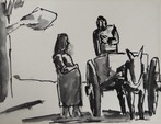 Figures with Mule and Cart