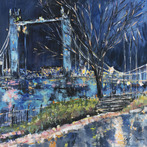 Rainy Night at Tower Bridge