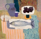 Still Life with Fish and Striped Cloth