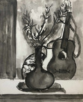 Still Life with Folk Guitar